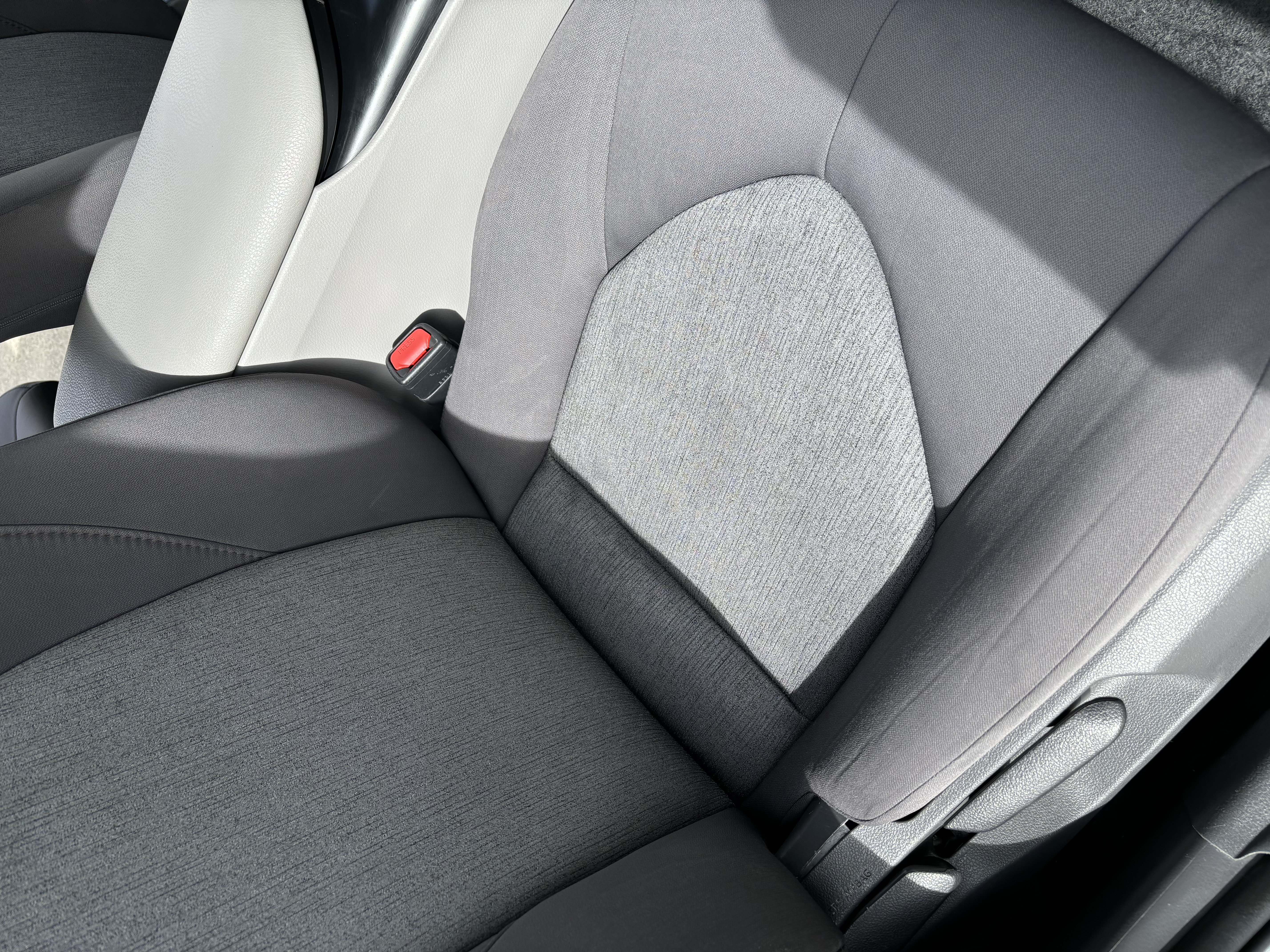 Seats after shampooing