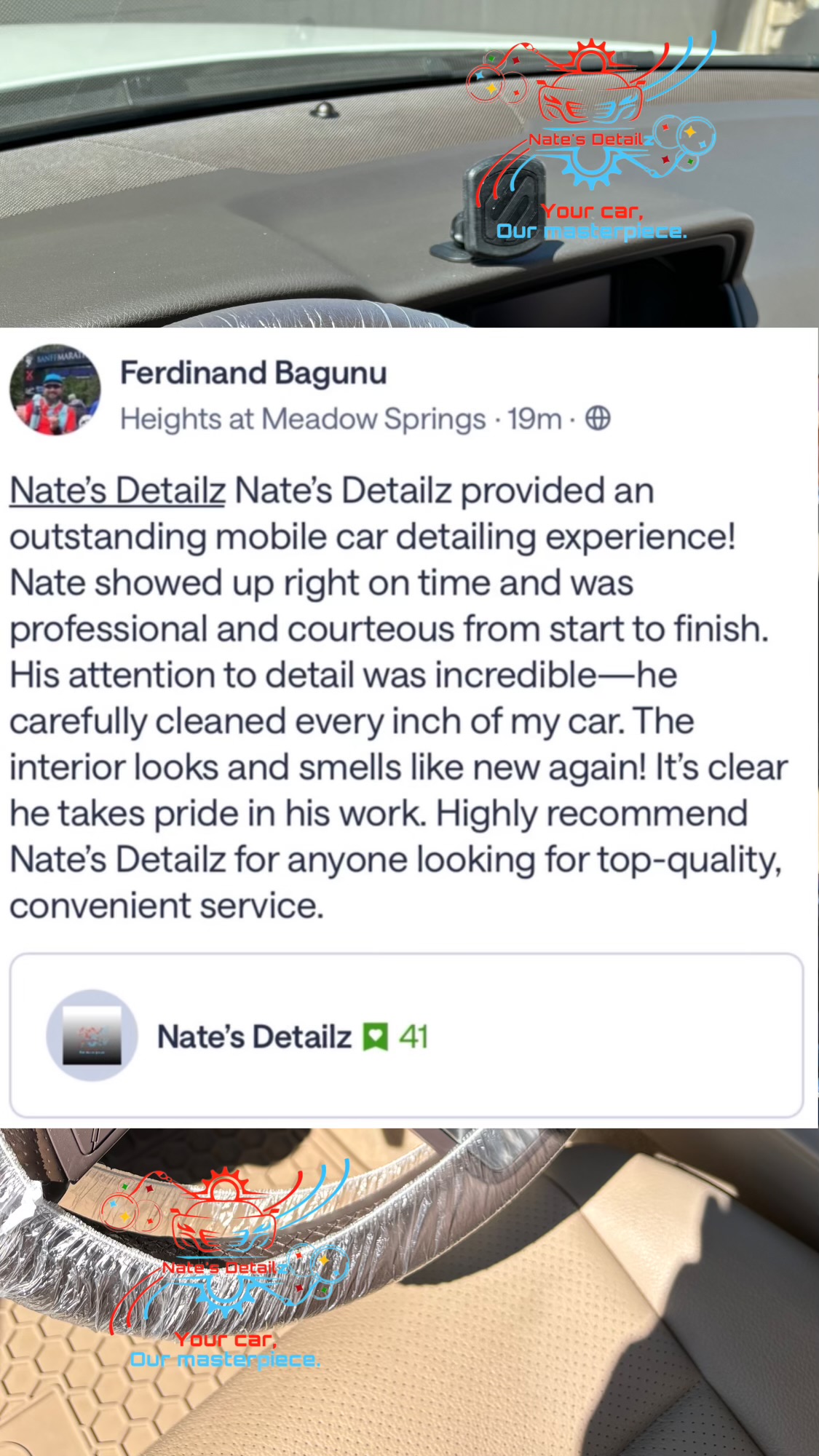 Customer testimonial 1